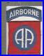 British Made WW 2 US Army 82nd Airborne Division Patch & Tab Inv# K2760