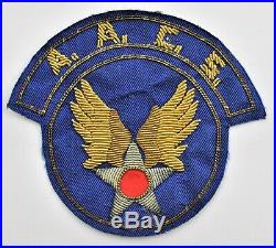 Bullion A. A. C. S Hq Us Army Air Force Patch Ww2 Wwii Ssi Original Theater Made