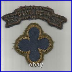Bullion WW 2 US Army 88th Blue Devil Infantry Division Patch & Tab Inv# S585