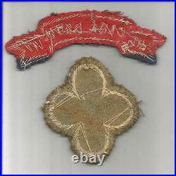 Bullion WW 2 US Army 88th Blue Devil Infantry Division Patch & Tab Inv# S585