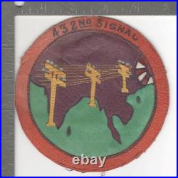 CBI Made WW 2 US Army 432nd Signal Battalion Leather Patch Inv# K2709