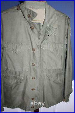 Choice Original WW2 U. S. Army M43 Field Combat Jacket, Size 40R with3rd Army Patch