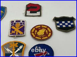 Collection of 10 US Army WW2 WWII Vintage Military Patches