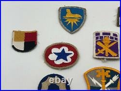 Collection of 10 US Army WW2 WWII Vintage Military Patches