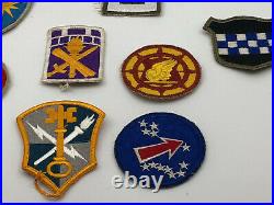 Collection of 10 US Army WW2 WWII Vintage Military Patches