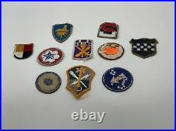 Collection of 10 US Army WW2 WWII Vintage Military Patches