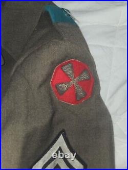 EIGHT US ARMY SSI PATCH /1950's KOREAN WAR PERIOD ORIGINAL BULLION Uniform Group