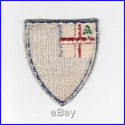 Early 40's US Army 11th Corps Blue Border Patch Inv# D834