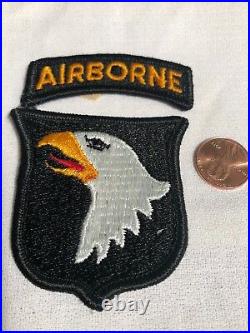 Fine RARE US ARMY 101st AIRBORNE Screaming Eagle WWII Patches