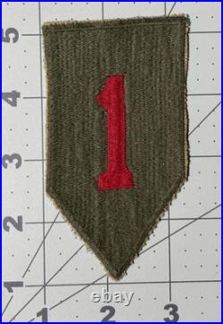 French / Africa Theater Made WW 2 US Army 1st Infantry Division Patch Inv# K0110