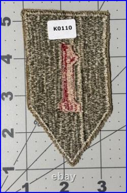 French / Africa Theater Made WW 2 US Army 1st Infantry Division Patch Inv# K0110