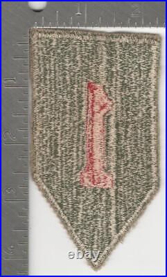 French / Africa Theater Made WW 2 US Army 1st Infantry Division Patch Inv# K0110