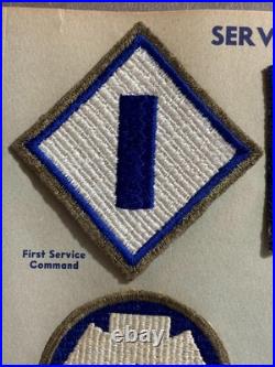 G W Larence Collection US Army 1st Service Command OD Border Patch Inv 19-1