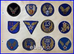 G W Larence Collection US Army Air Force 12th Air Force Bullion Patch Inv 30-6