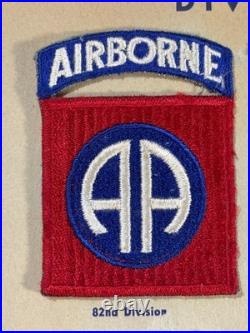 G W Larence Collection WW 2 US Army 82nd Airborne Division Patch Inv 15-1