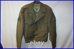 Genuine US Military Issue WW2 WWII Coat IKE Eisenhower Jacket wth Patches Army 1