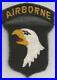 German Made Gold Eye US Army 101st Airborne Grey Insert Patch Inv# G518