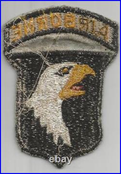 German Made Gold Eye US Army 101st Airborne Grey Insert Patch Inv# G518