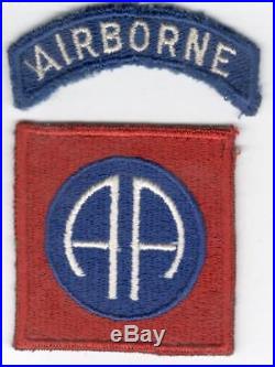 German Made US Army 82nd Airborne Patch & Tab Inv# V612