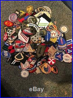 Gigantic US Army Patch Lot WW2-Current Over 300 Pieces D307