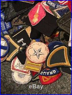Gigantic US Army Patch Lot WW2-Current Over 300 Pieces D307