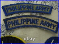 Grouping of Vtg. WWII US Army / Philippine Army SSI Patches