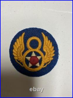 H0636 Original WW2 US Army 8th Air Force Shoulder Patch IR45A