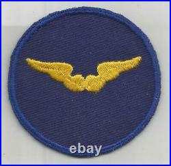 HTF Original WW 2 US Army Air Force Flight Instructor Twill Patch Inv# G995