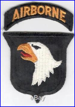 HTF Type 9 US Army 101st Airborne Division Patch & Correct Tab Inv# V633