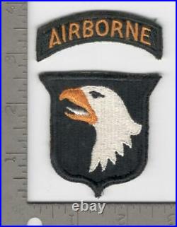 HTF WW 2 US Army 101st Airborne Division Patch & Tab Inv# N1294