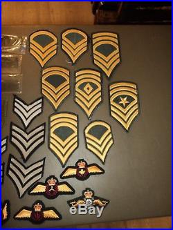 HUGE LOT 56 Assorted Military US Army Patch Collection Vintage WWII Vietnam