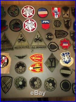 HUGE LOT 87 Assorted Military US Army Patch Collection Vintage WWII Vietnam