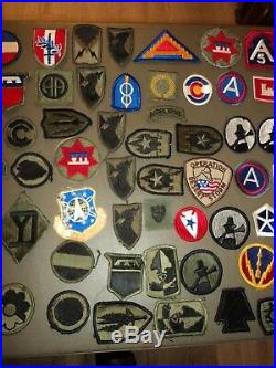 HUGE LOT 87 Assorted Military US Army Patch Collection Vintage WWII Vietnam
