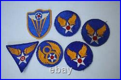 HUGE Lot 44 Antique WWII US Military Army Airforce Uniform Star Wings Patches