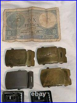 HUGE lot USN USMC US Army MILITARY WWII Korea Vietnam MEDALS PATCHES BUCKLES ++