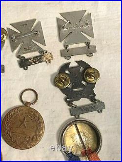 HUGE lot USN USMC US Army MILITARY WWII Korea Vietnam MEDALS PATCHES BUCKLES ++