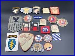 Huge Lot of WW2 WWII Military Army Navy Patches 100 TOTAL