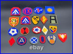 Huge Lot of WW2 WWII Military Army Navy Patches 100 TOTAL