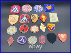 Huge Lot of WW2 WWII Military Army Navy Patches 100 TOTAL