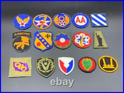 Huge Lot of WW2 WWII Military Army Navy Patches 100 TOTAL