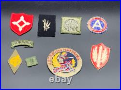 Huge Lot of WW2 WWII Military Army Navy Patches 100 TOTAL