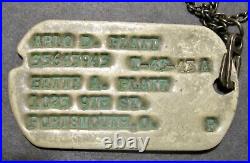 IDd WW2 Group US Army ARLO D. PLATT OHIO Dog Tags Medal Patch Collar Disc WWII