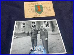 IDed US Army 1951 Post WW2 German Made 1st Infantry Division Tunic Patch lot