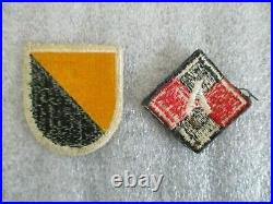 Issued Wwii Us Army Patch Set (2) The Ranger School Airborne