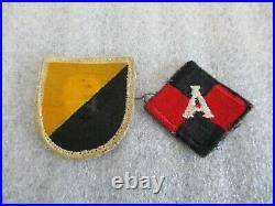 Issued Wwii Us Army Patch Set (2) The Ranger School Airborne