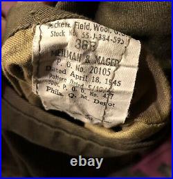 Jackets Field Wool IKE 36R MINT WWII Bullion ADSEC Patch US MILITARY Army USMC S
