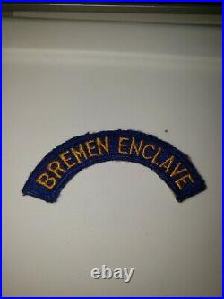 K0482 WW 2 WWII US Army Bremen Enclave Tab Shoulder Patch WA1