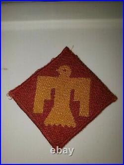 K0555 WW2 US Army 45th Infantry Division Patch WB-3