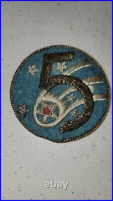 K1450 WW2 US Army Air Force AAF 5 Air Force Shoulder Patch L3D