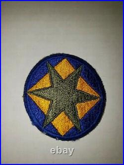 K9 WW 2 US Army Shoulder Patch 46th Infantry Division Ghost US Issue blue WA3